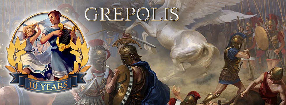 Darmowa Gra Grepolis. Grepolis wituje 10 lat na rynku!