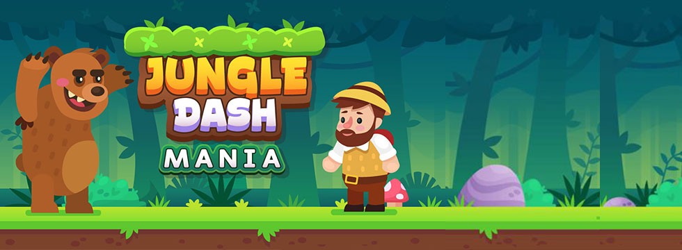 Darmowa Gra Jungle Dash Mania. Zrcznociowa platformwka od Gamedistribution