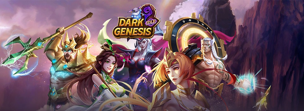 Darmowa Gra Dark Genesis. Zbuduj cytadel na latajcej wyspie, i poprowad pbogw do zwycistwa w tym idle RPG!